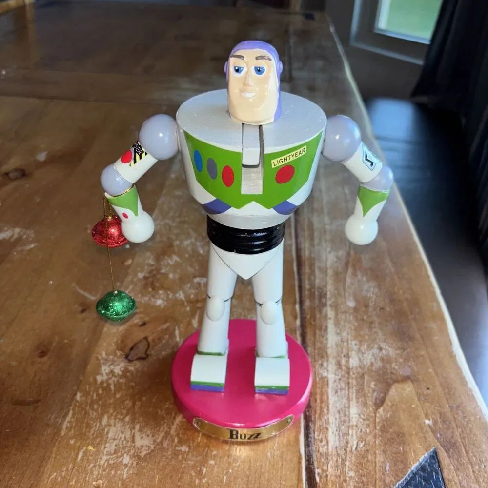 Kurt Adler 11-Inch Disney Buzz Light Year Nutcracker Grey/Green